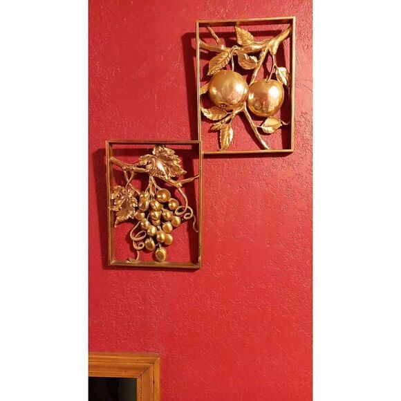 Vintage Syroco hard plastic Gold wall decor. - Picture 6 of 6